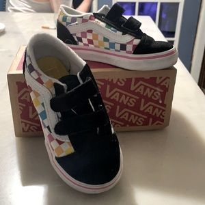 Worn twice great Condition multicolor vans must see